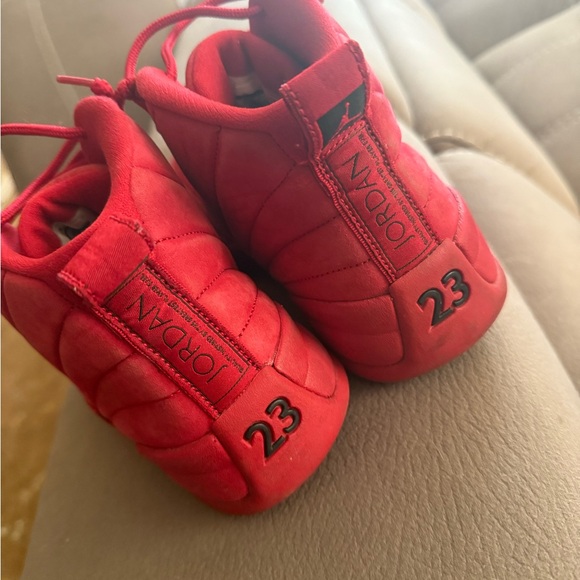 Red Jordan 12s - Picture 3 of 4